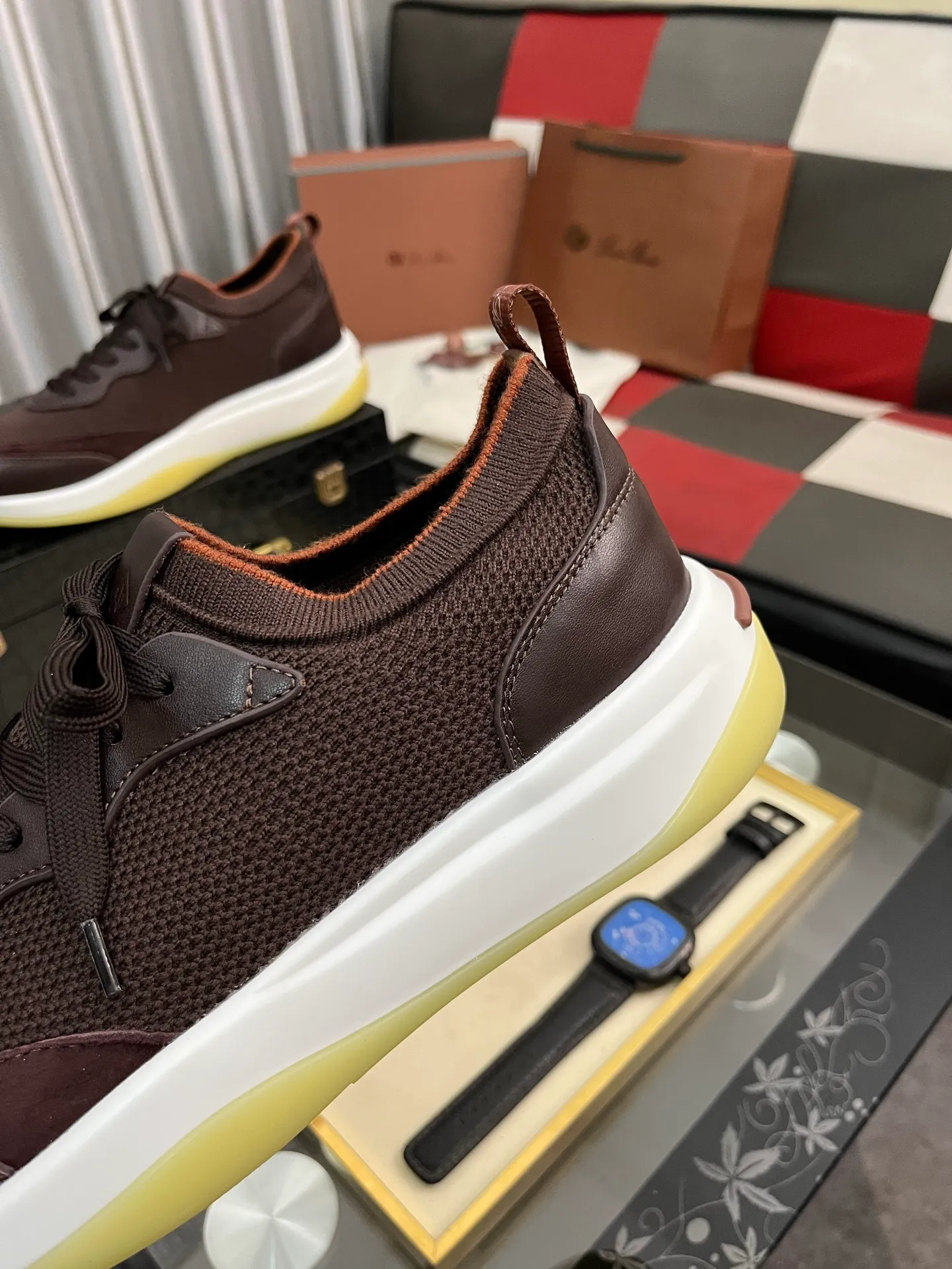 Men's men's shoes💰620⌚️⌚️Loro Piana - Loro Piana LP classic casual shoes, men's lace-up casual shoes and sneakers, high-quality lightweight and comfortable fabrics, suitable for outdoor leisure, the color is young and energetic, the upper is imported deerskin from Italy, it is great with sportswear or casual suits! Code number: 38-446️⃣Colors available